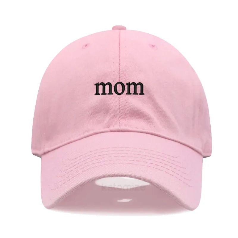 New dad mom Embroidery Soft Cotton Baseball Cap Fashion Women Men Hat Sport Visors Snapback Cap Sun Hat Breathable Outdoor Caps