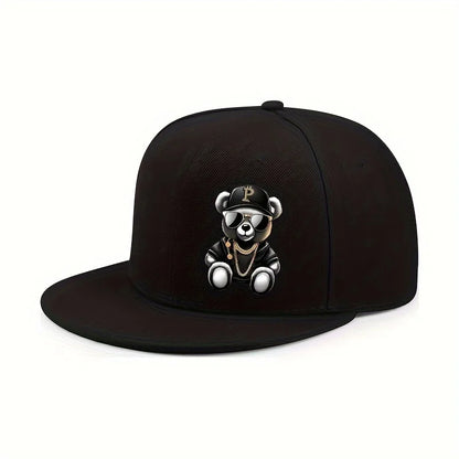 Adjustable Cartoon Bear Printed Hip Hop Baseball Cap Outdoor Sports Beach Casual Wea Fit for Men and Woment street snapback hat