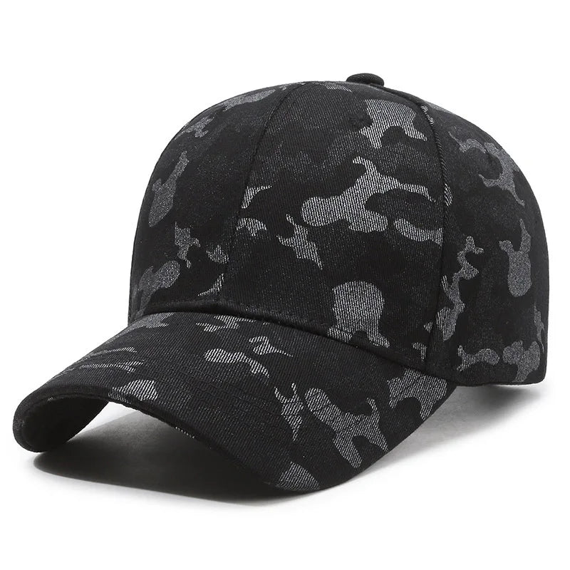 Unisex Camouflage Baseball Cap Outdoor Sun Hat for Men & Women Adjustable Leisure Sports Cap Female Snapback
