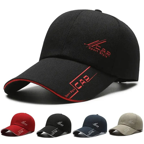 Unisex Long Brim Baseball Cap Outdoor Fishing Sun Protection Hat Casual Summer Cap