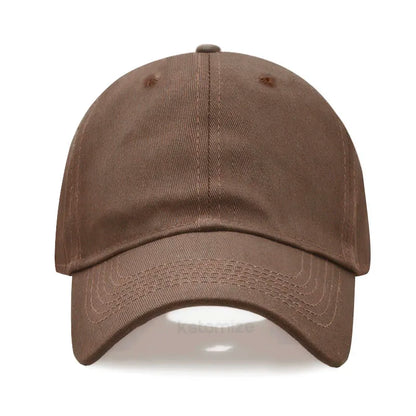 Custom Text Logo Embroidery Vintage Washed Cotton Baseball Cap Fashion Women Men Hat Sport Visors Snapback Cap Sun Hat