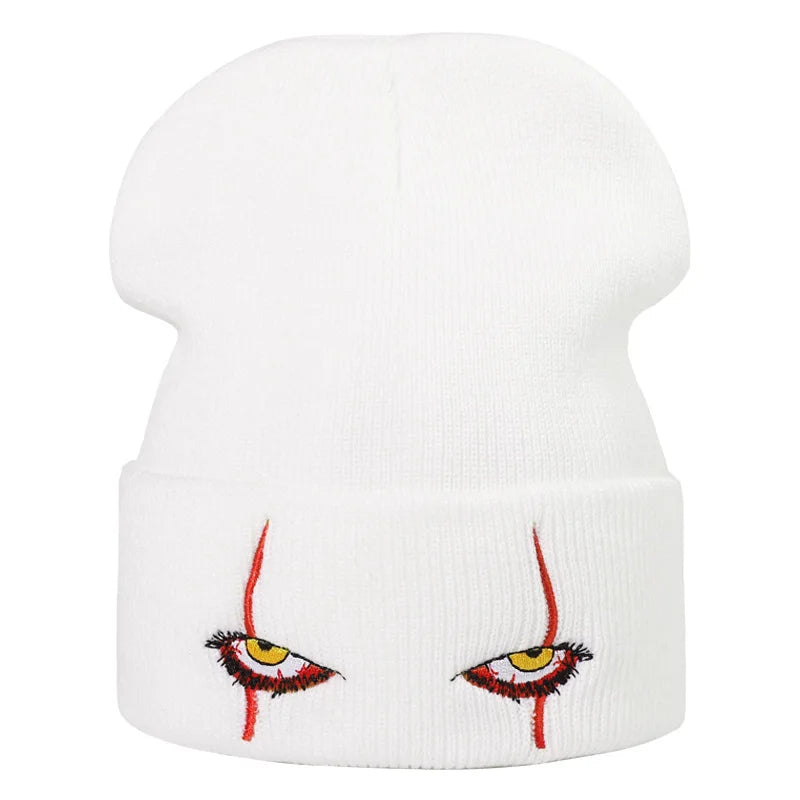 Winter Beanie Pullover Hat Women's Knitted Hat Embroidered Skullies Hat Cap Men Autumn Warm Ski Bonnets Unisex Cuffed Skull Caps
