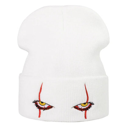 Winter Beanie Pullover Hat Women's Knitted Hat Embroidered Skullies Hat Cap Men Autumn Warm Ski Bonnets Unisex Cuffed Skull Caps