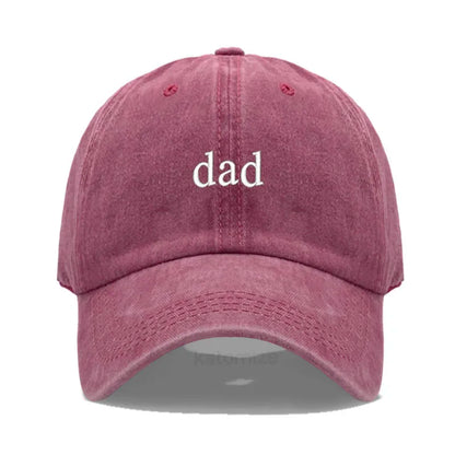 New dad mom Embroidery Soft Cotton Baseball Cap Fashion Women Men Hat Sport Visors Snapback Cap Sun Hat Breathable Outdoor Caps