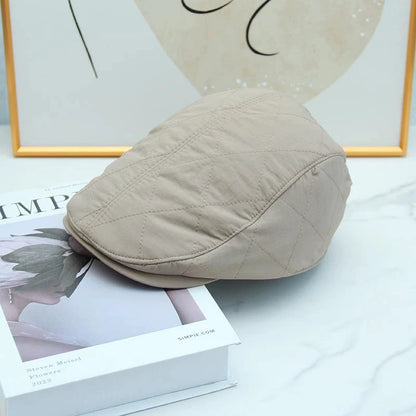 Thin PU Forward Hat High Quality Retro Cap Four Seasons Can Wear Visors