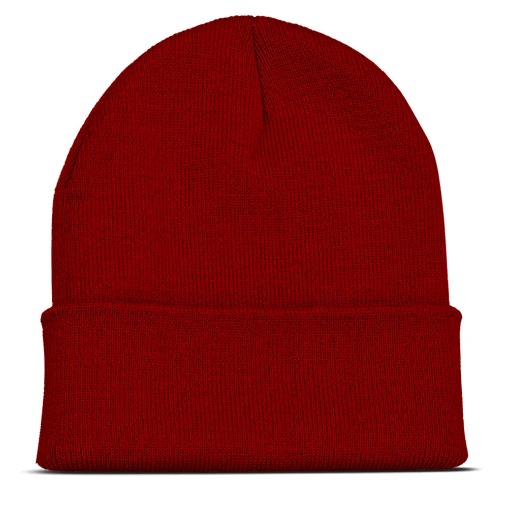 Personalized Custom Beanies Hats with Embroidery Text Logo for Men Women Warm Winter Knitted Cuff Beanie Cap Dropshipping