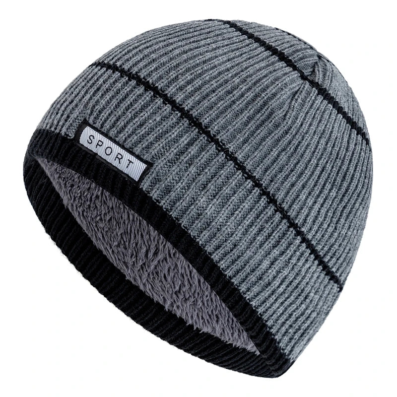 Unisex New Designer Winter Hats Cap Plush Fur Lined Streetwear Warm Beanies For Man Woman Casual Winter Ski Knitted Hats