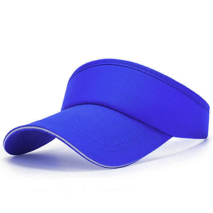 New Hat Women's Summer Sandwich Solid Color Empty Top Hat Topless Sun Hat Outdoor Sports Cap