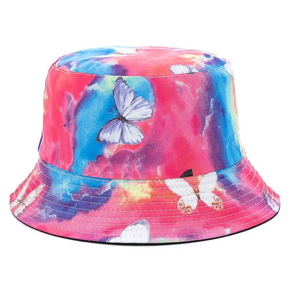 Unisex Bucket Cap Fruit Printing Hats Summer Double-sided Wear Man Women Cap Outdoor Sun Hat Classic Casual Panama Bucket Hat