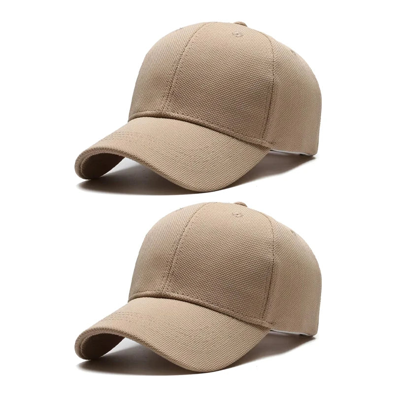 Unisex Minimalist Baseball Cap Large Size Breathable Casual Visor Hat