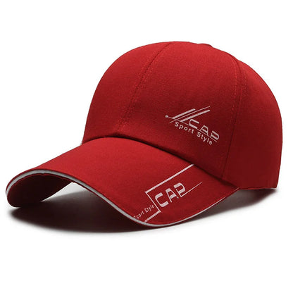 Unisex Long Brim Baseball Cap Outdoor Sun Protection Fishing Shade Hat Summer Casual Cap