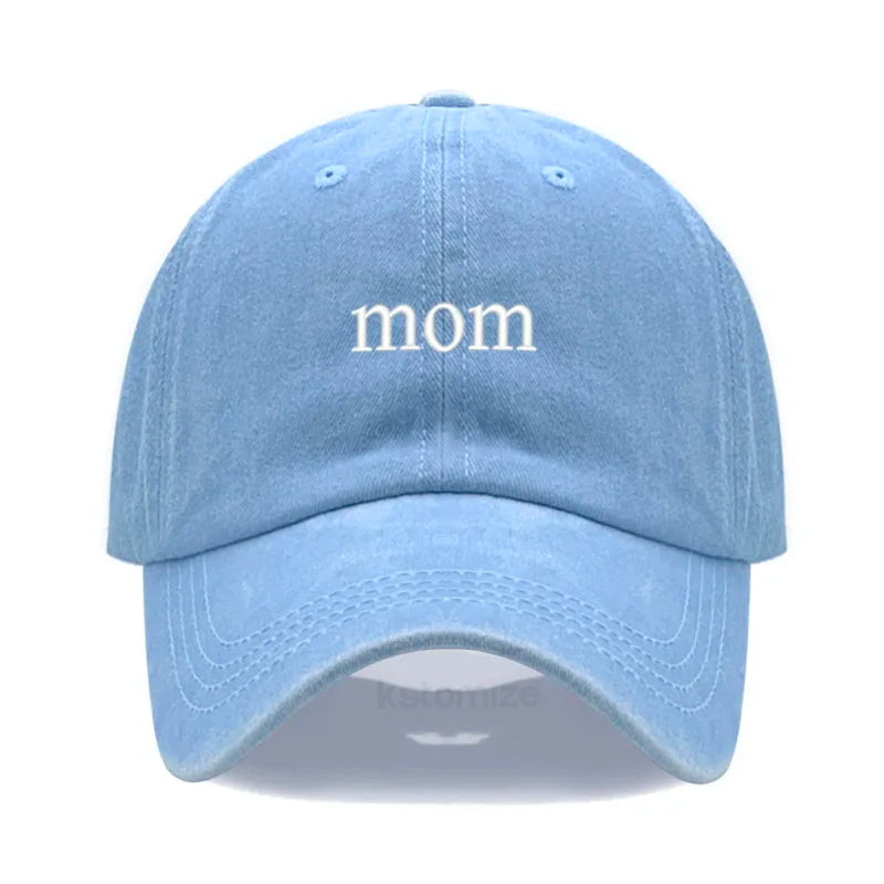 New dad mom Embroidery Soft Cotton Baseball Cap Fashion Women Men Hat Sport Visors Snapback Cap Sun Hat Breathable Outdoor Caps