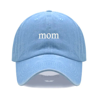 New dad mom Embroidery Soft Cotton Baseball Cap Fashion Women Men Hat Sport Visors Snapback Cap Sun Hat Breathable Outdoor Caps