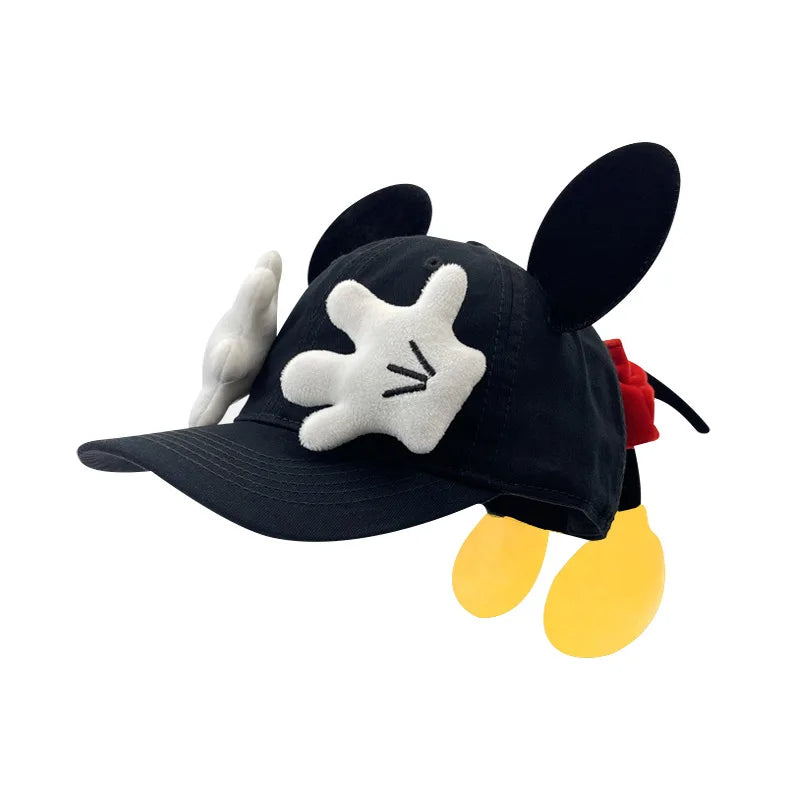 Cute Cartoon Mouse Ears Baseball Cap Girls Outdoor Fashion Duckbill Hat Y2K Hip Hop Sunscreen Sunshade Trendy Caps Women