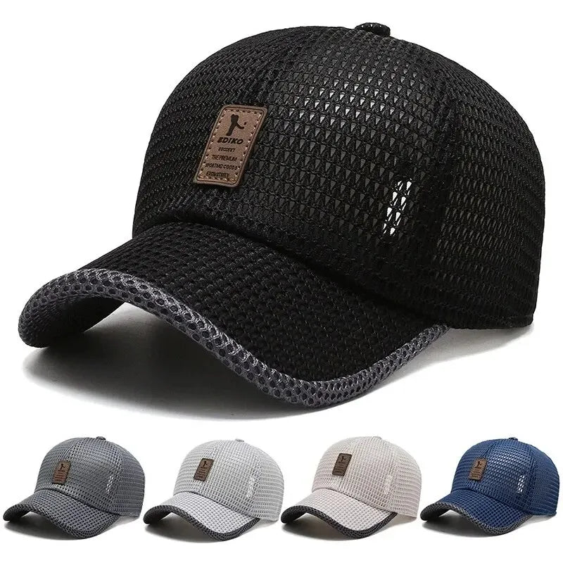 Men’s Korean Mesh Baseball Cap Breathable Casual Outdoor Sunshade Fashion Hat