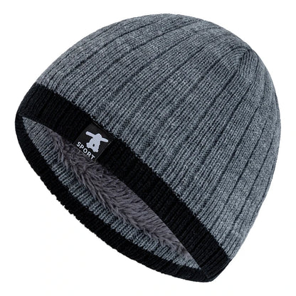 New Style Unisex Winter Hats Cap Plush Fur Lined Warm Streetwear Beanies For Man Woman Casual Winter Skiing Cap Knitted Hats