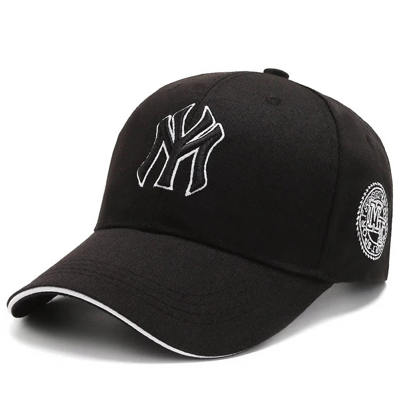 Fashion Letters MY Embroidery Baseball Cap For Women Men Cotton Unisex-Teens Snapback Flat Bill Hip Hop Tide Hats Visors Sun Hat