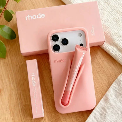 Phone Lipstick Case with Box & Lips – Rhode Silicone Cover