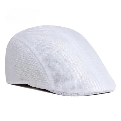 Sun Hat Summer Breathable Beret Cap Cap Mesh Hollow Solid Color Beret Hat Sun Protection Men's Women's Net Dad Hat Forward Cap