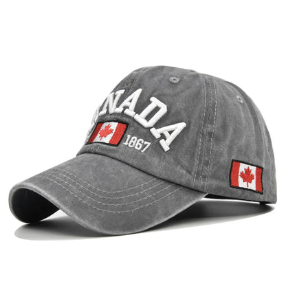 Unisex CANADA Letter Baseball Cap Cotton Casual Fashion Adjustable Hat