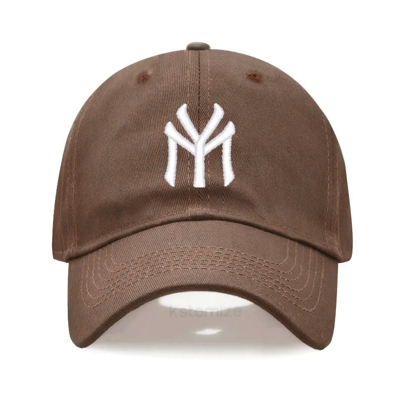 Letter MY Embroidery Baseball Cap Women Men Adjustable Soft Washed Cotton Sports Dad Hat  Spring Summer Protection Sun Hats