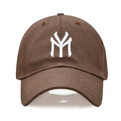 Letter MY Embroidery Baseball Cap Women Men Adjustable Soft Washed Cotton Sports Dad Hat  Spring Summer Protection Sun Hats
