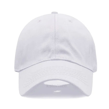 Solid Color Baseball Cap Women's Plain Sport Golf Cap for Man Washed Cotton Dad Hat Sun Hats