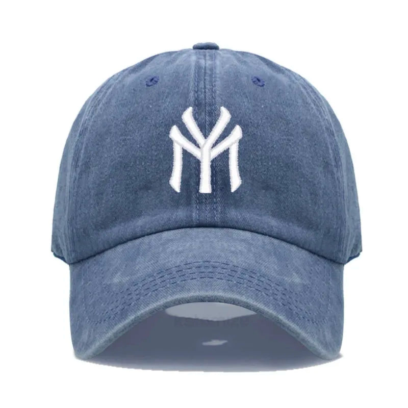 Letter MY Embroidery Baseball Cap Women Men Adjustable Soft Washed Cotton Sports Dad Hat  Spring Summer Protection Sun Hats