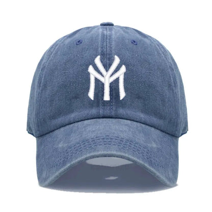 Letter MY Embroidery Baseball Cap Women Men Adjustable Soft Washed Cotton Sports Dad Hat  Spring Summer Protection Sun Hats