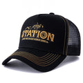 Unisex Mesh Trucker Hat Summer Breathable Cap Embroidery Letter Pattern Streetwear Baseball Cap
