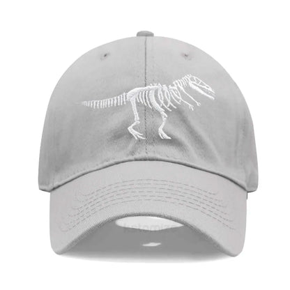 Cotton Baseball Cap for Men Women Unisex Embroidery Dinosaur Tyrannosaurus Rex Dad Hat Protection Outdoor Sports Golf Caps