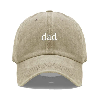 New dad mom Embroidery Soft Cotton Baseball Cap Fashion Women Men Hat Sport Visors Snapback Cap Sun Hat Breathable Outdoor Caps