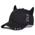 Unisex XXX Iron Ring Bull Horn Personality Baseball Caps Spring Autumn Outdoor Adjustable Casual Hats Sunscreen Hat