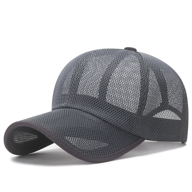 Summer Men Hat Openwork Brim Breathable Mesh Cap Outdoor Sports Sunscreen Baseball Women Sunhat