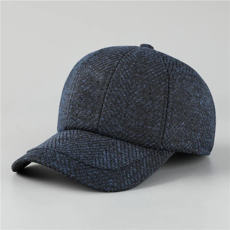 Auturnn Thick Warm Men Winter Baseball Cap With Ear Flaps, Ideal choice for Gifts