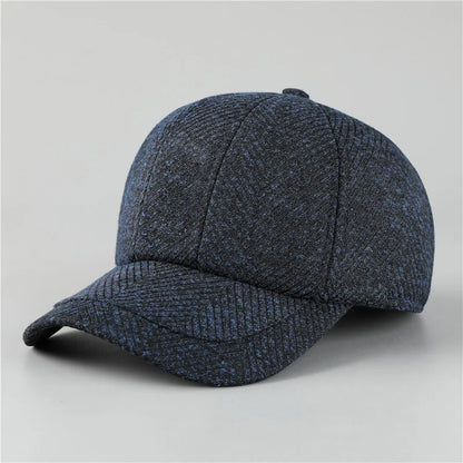 Auturnn Thick Warm Men Winter Baseball Cap With Ear Flaps, Ideal choice for Gifts