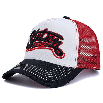 New Style Unisex  Baseball Cap Classic YKGREAT Letter Pattern Mesh Cap Men And Women Breathable Streetwear Summer Trucker Hat