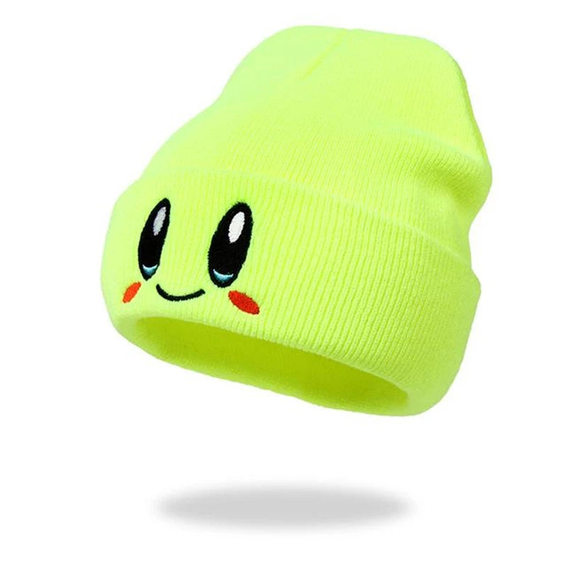 Hot Sale Cute Eye Embroidery Beanie Trendy Candy Color Couple Beanies Casual Coldproof Knit Hats For Women & Men
