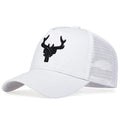 Men’s Deer Embroidered Baseball Cap Big Size Casual Outdoor Sun Protection Hat