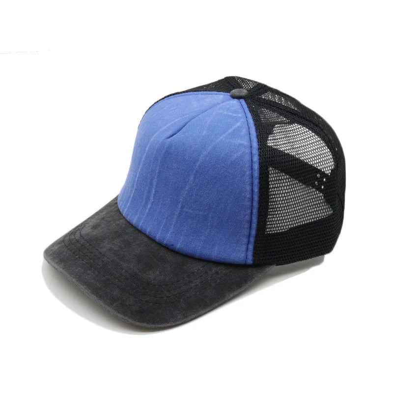 1pcs Baseball Cap Men's Summer Breathable Mesh Sun Hat Unisex Cotton Snapback Cap Truck Caps Visor
