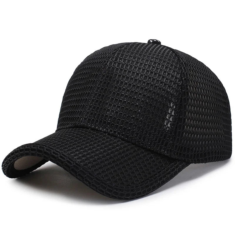 Breathable Men's Mesh Baseball Cap for Summer Fishing and Outdoor Activities
