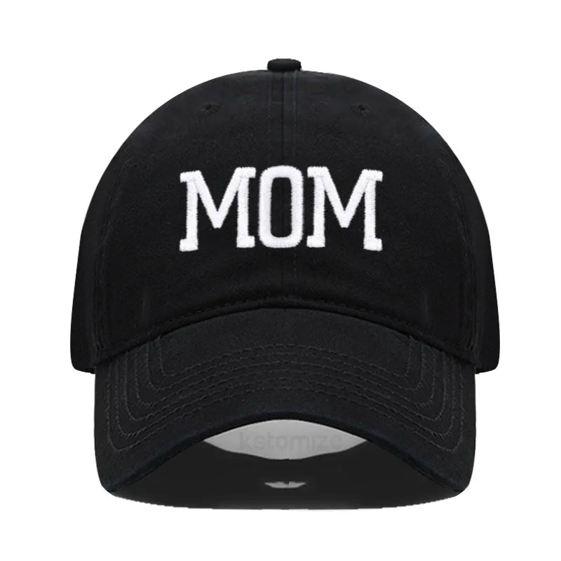 DAD MOM Embroidery Pure Cotton Men's Baseball Cap For Man  Womne's Fashion Sport Golf Caps Sun Hat Dropshipping