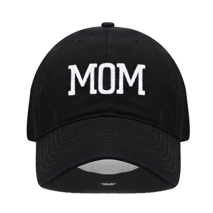 DAD MOM Embroidery Pure Cotton Men's Baseball Cap For Man  Womne's Fashion Sport Golf Caps Sun Hat Dropshipping
