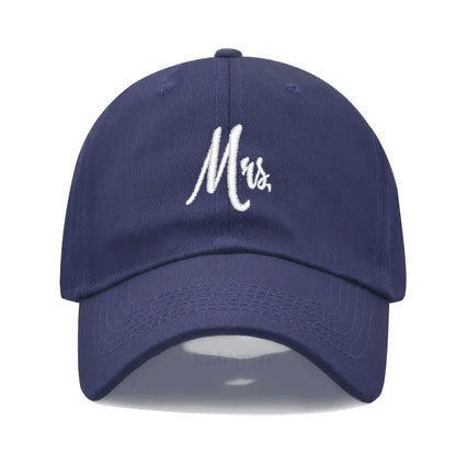 Matching Mr. & Mrs. Baseball Cap Men's Women's Cotton Embroidery Sport Golf Caps Bridal Gift Newlywed Honeymoon Wedding Gift