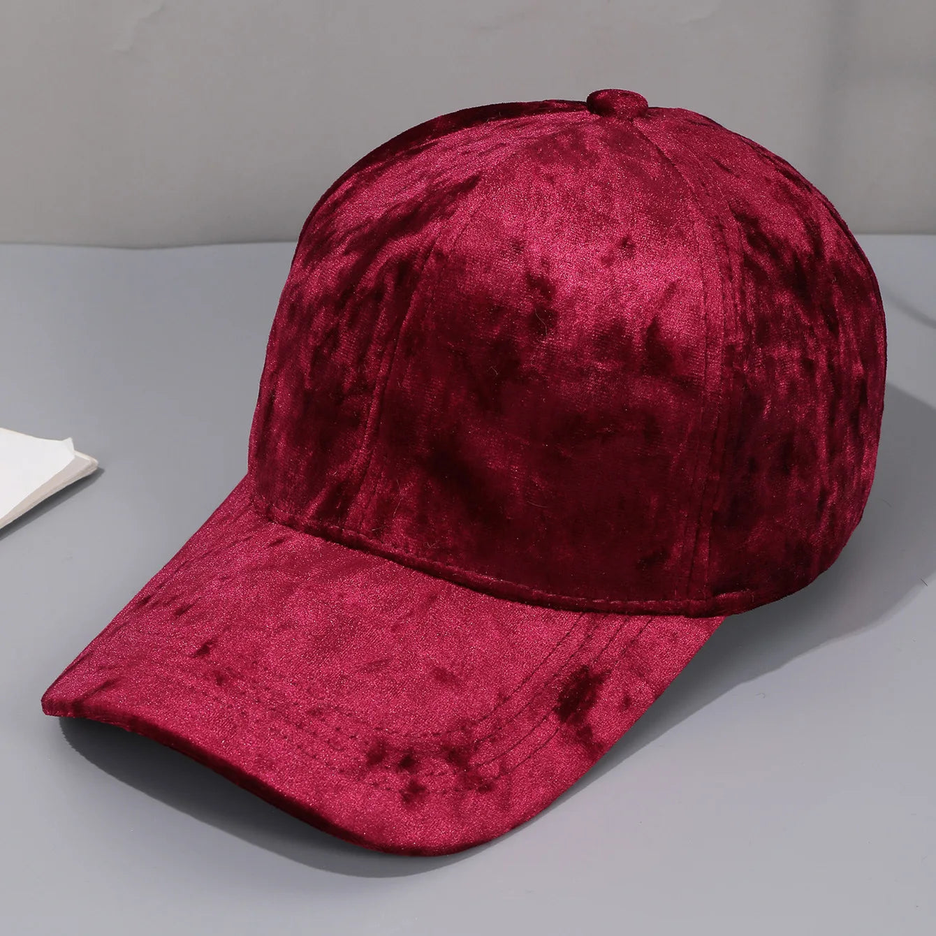 Autumn Winter Velvet Baseball Cap - Unisex Curved Brim Casual Hat, Soft Adjustable Snapback For Men Women