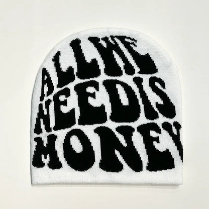 Fashion Printed Knitted Hat Women Men Couple Warm Y2K Beanies Bonnet Wool Skullies Hoods Lady Accessories Hip hop Gorra
