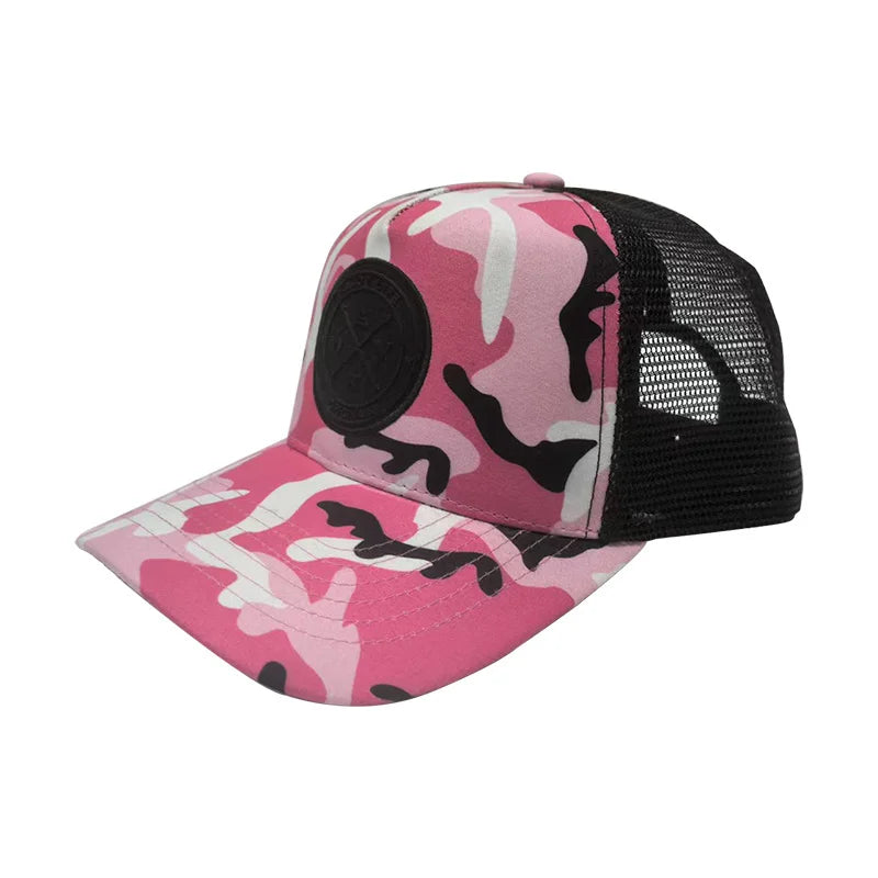 Unisex Mesh Baseball Cap – Camouflage Breathable Trucker Snapback Dad Hat for Outdoor Sports