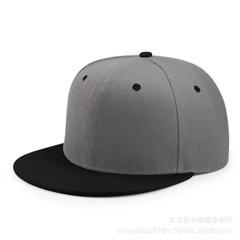 Baseball Caps For Men Women Unisex Hip Hop Solid Color Flat Brim Snapback Hats For Women Spring Summer Sun Hat Street Dance Kpop