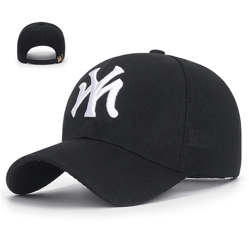 Unisex Letter Embroidery Baseball Cap – Cotton Snapback Trucker Visor Sun Hat
