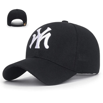 Unisex Letter Embroidery Baseball Cap – Cotton Snapback Trucker Visor Sun Hat